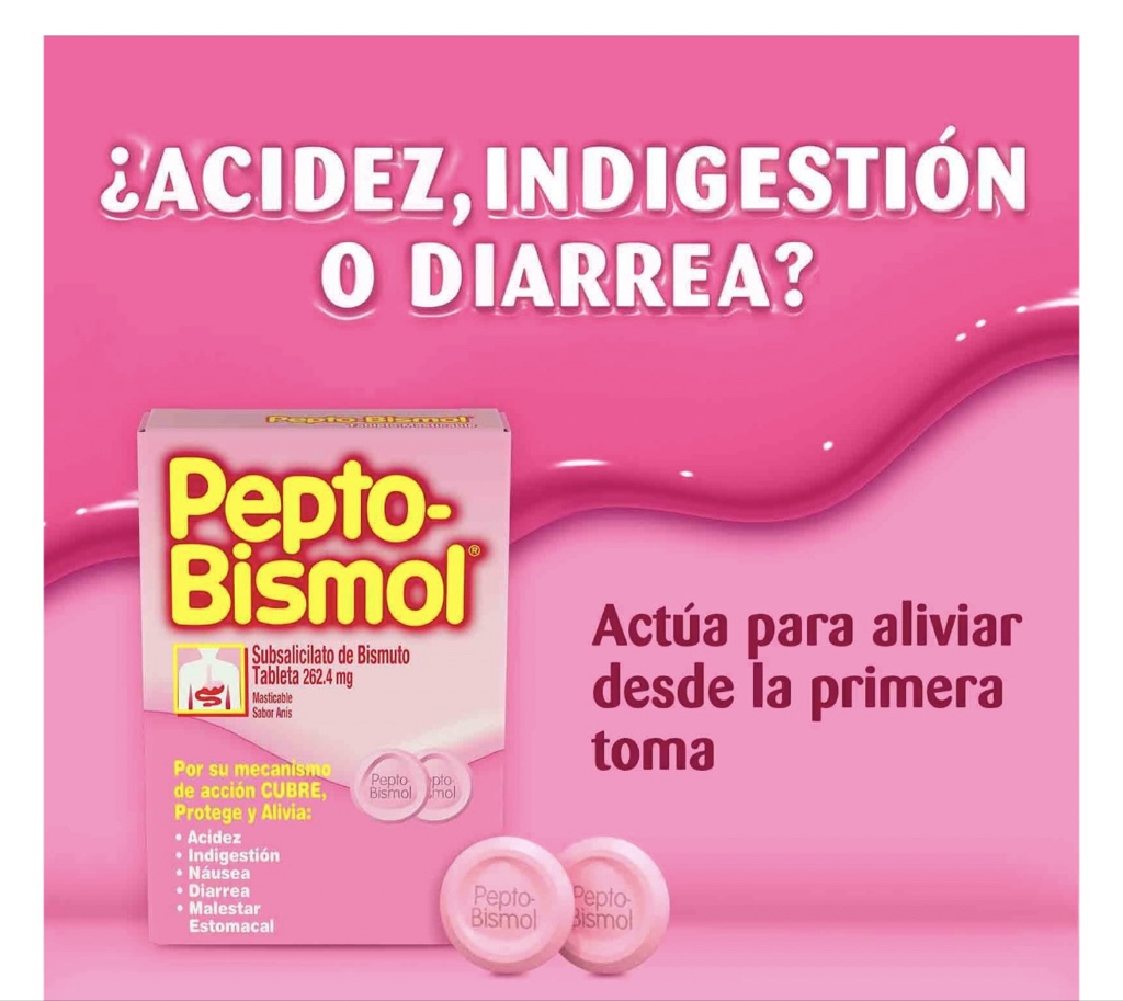 Pepto-Bismol tabletas