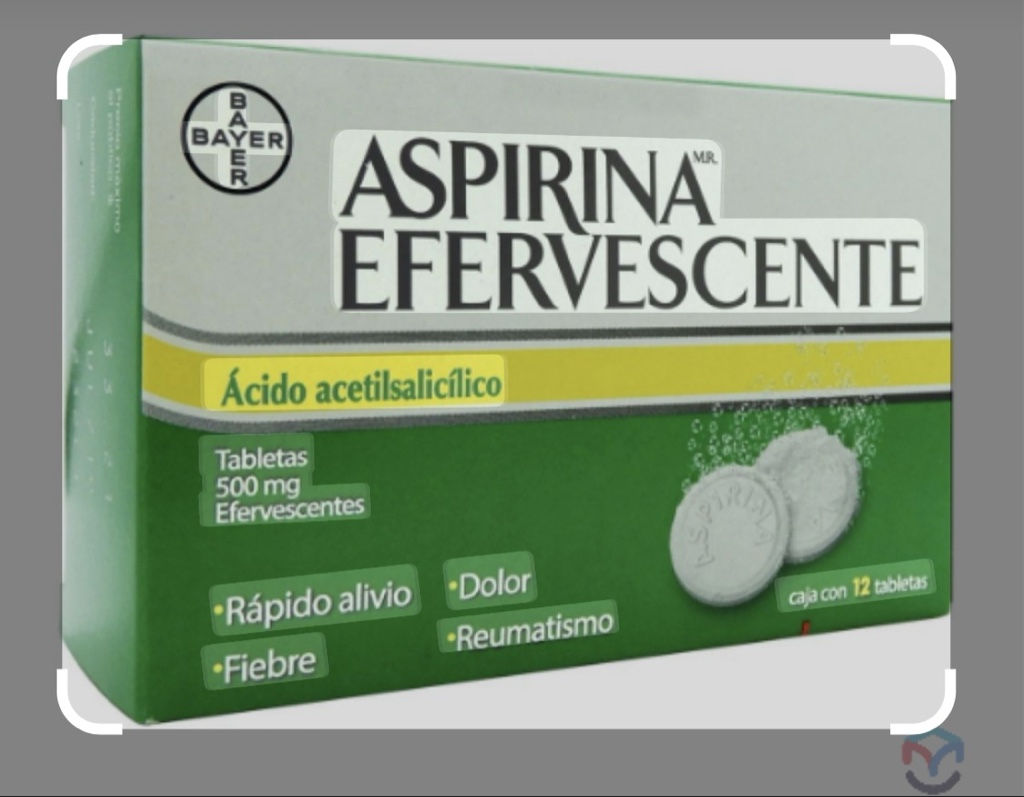 Aspirina Efervescente 500 mg