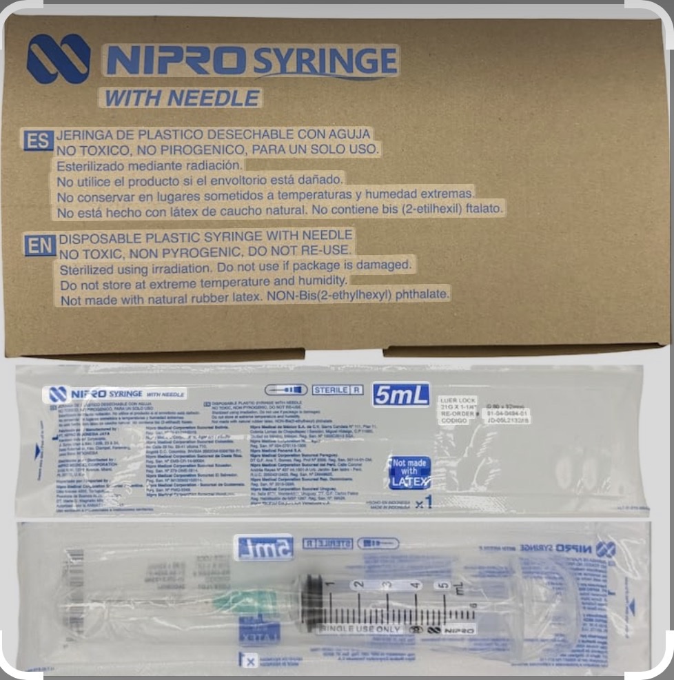 Nipro Jeringa 5mL