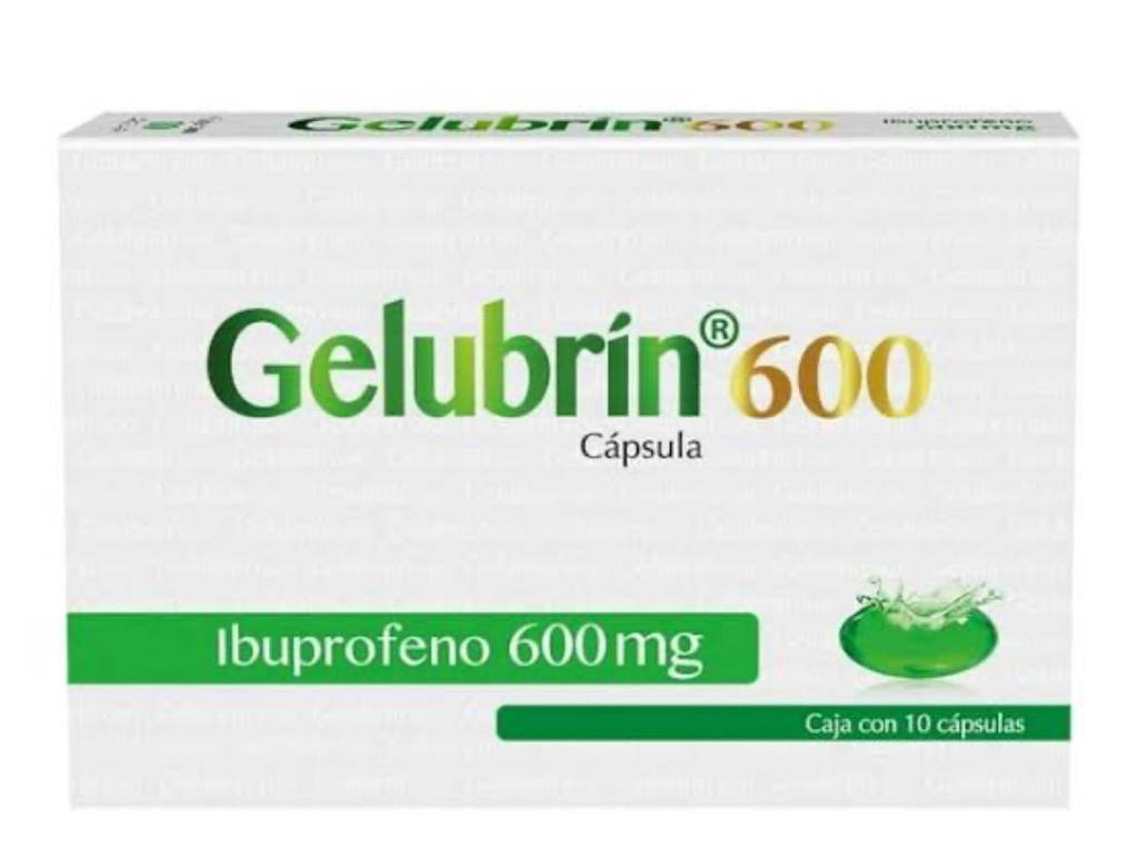 Gelubrin Ibuprofeno 600 cápsulas