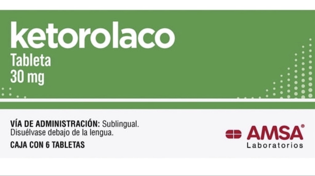 Ketorolaco 30 mg tabletas