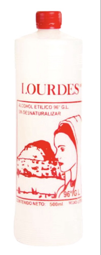 Lourdes alcohol etilico 500ml