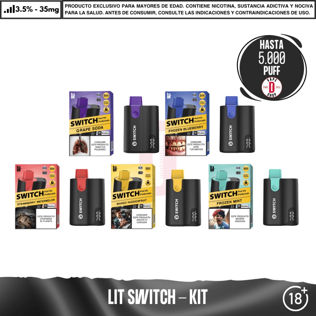 Switch pod kit prerrellenado