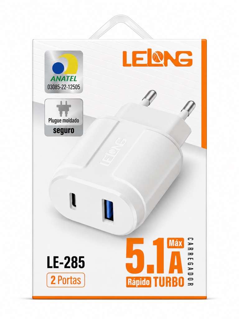 Fonte tipo c / USB 5.1 Lelong LE-285