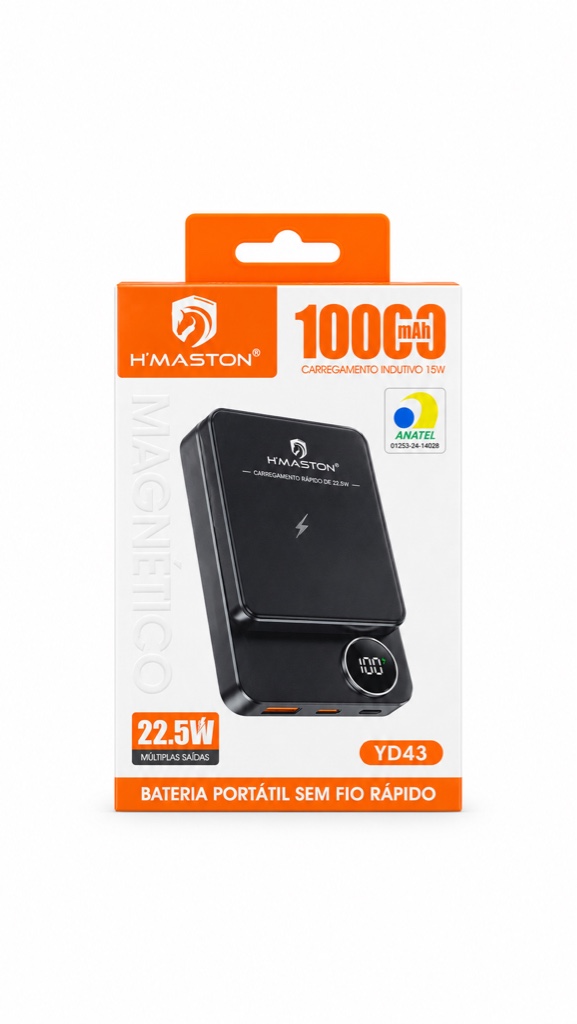 Power bank c/indução 10.000 YD43 hmaston