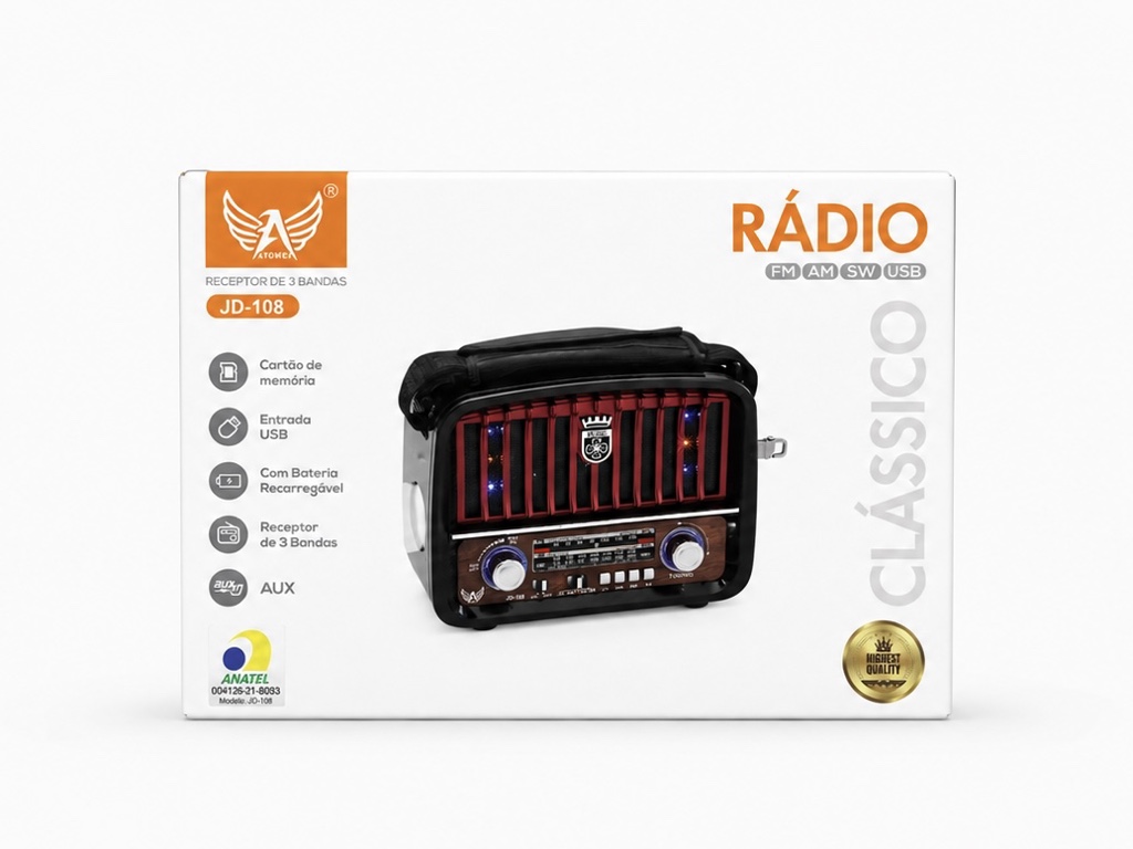 Rádio Retrô JD-108