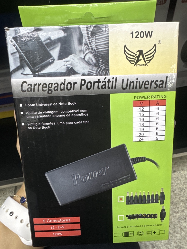 Carregador universal Notbook