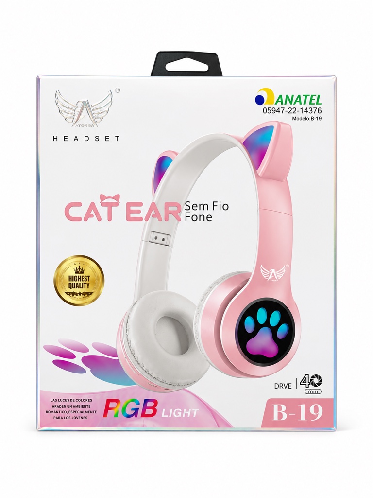 Headphone Gatinho