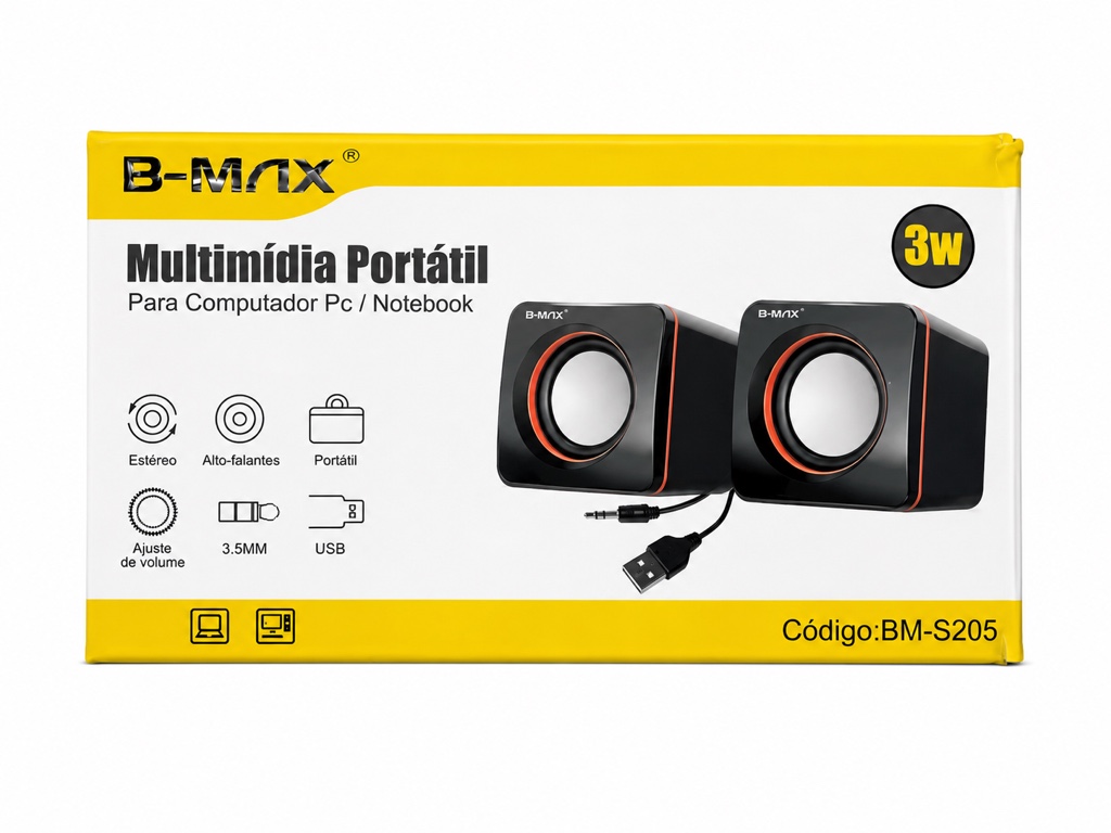 Caixa de Som P/ Notebook BM-S205