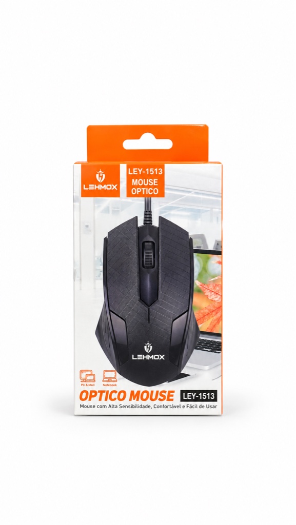 Mouse óptico c/fio Lemox LEY-1513