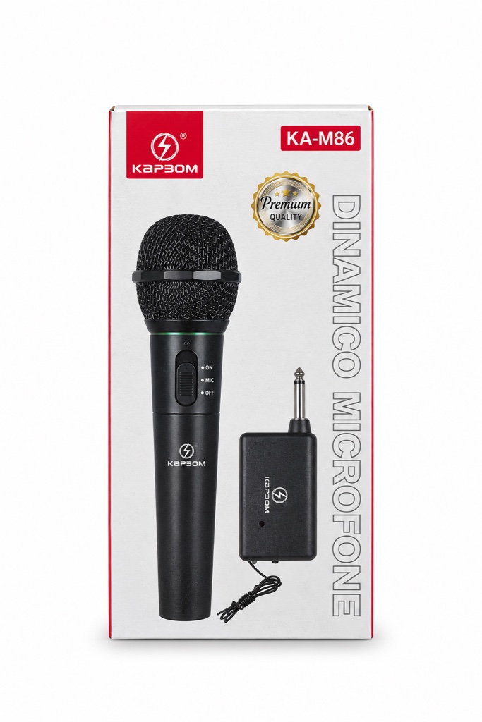 Microfone Dinâmico Kapbom Ka-M86