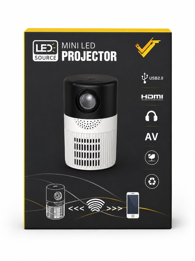 Projetor mini led