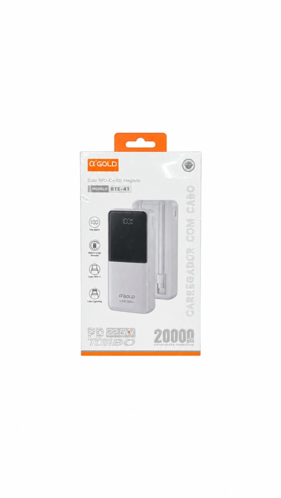 Power bank 20.000mah Agold BTE-41