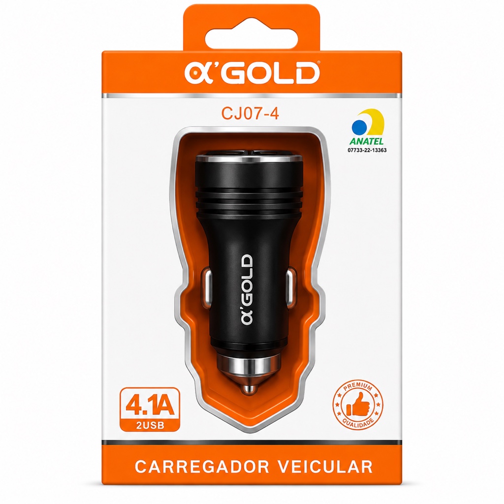 Carregador veicular 4.1 CJ07-4 Agold