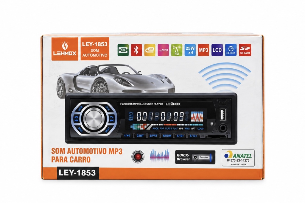 Som Automotivo MP3 Lehmox Ley-1853