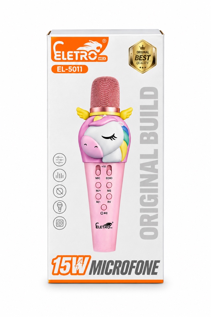 Microfone Infantil 15w Eletromex El-5011