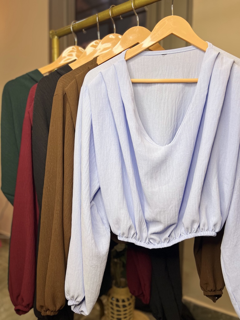 Blusa manga ancha