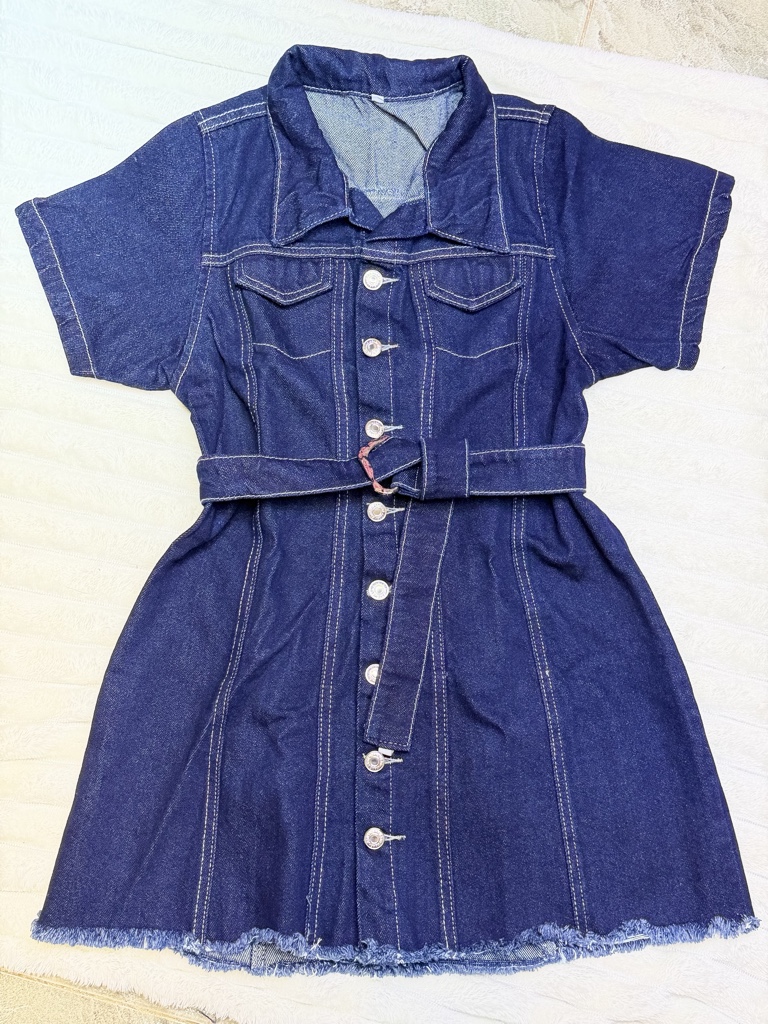 Vestido de jean oscuro