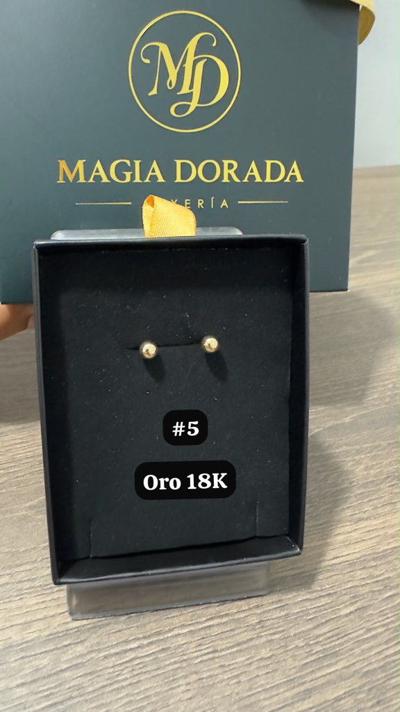 Topos lisos #5 Oro 18k