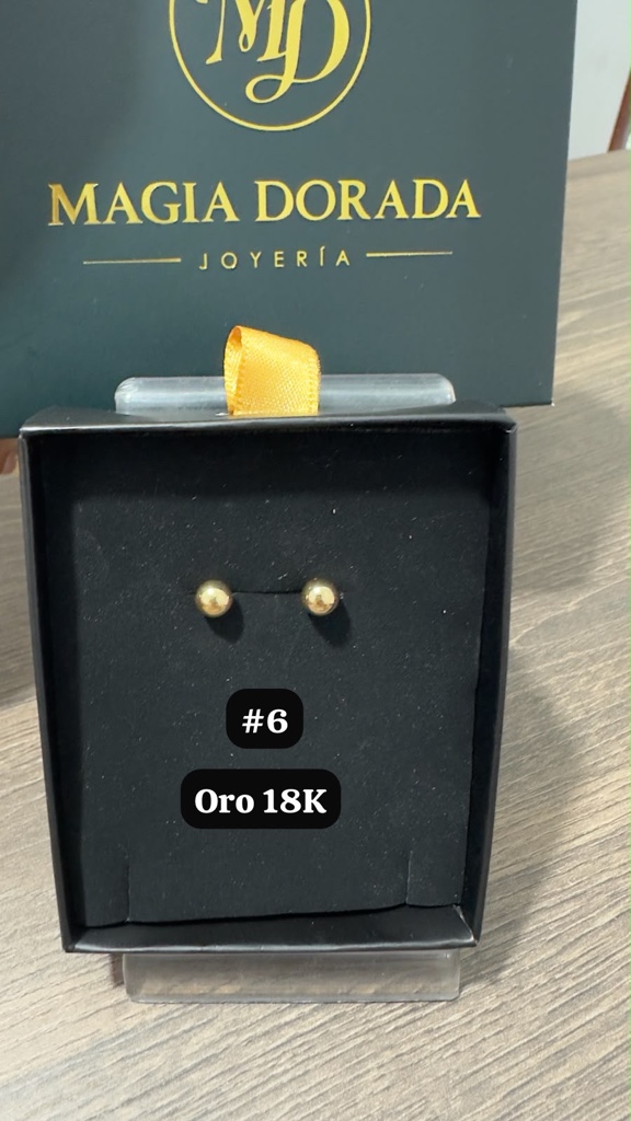 Topos lisos #6 Oro 18K
