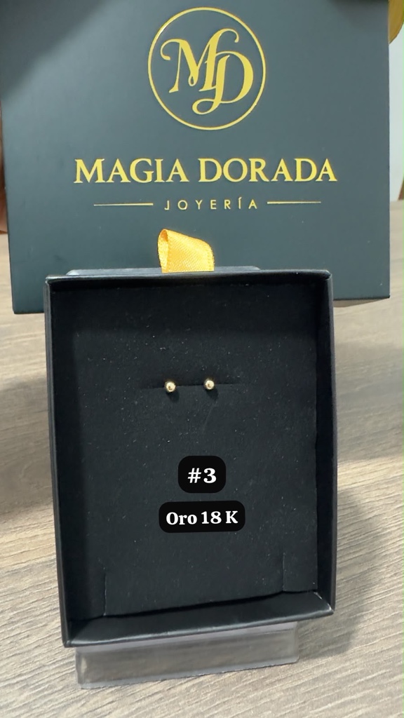 Topos lisos #3 oro 18K