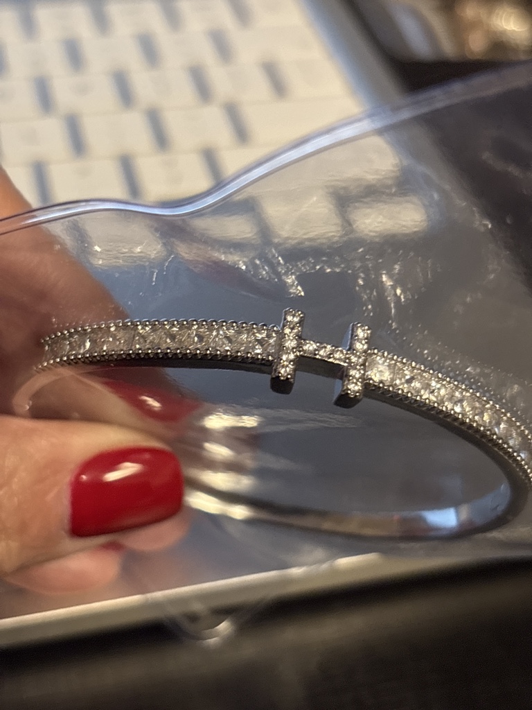 Bracelete H mini zircônia a