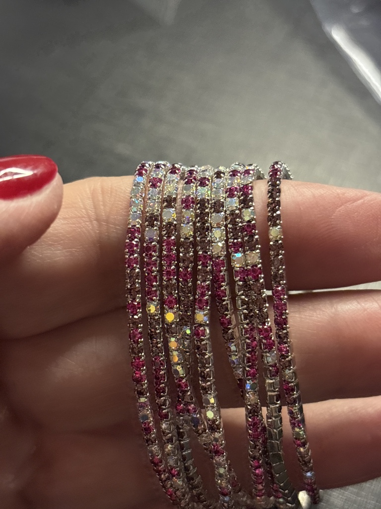 Kit pulseiras Riviera pink/furtacor