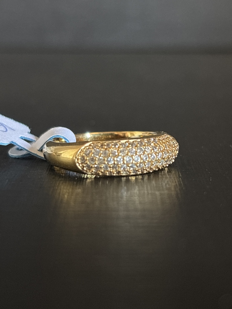 Meia aliança microzirconias