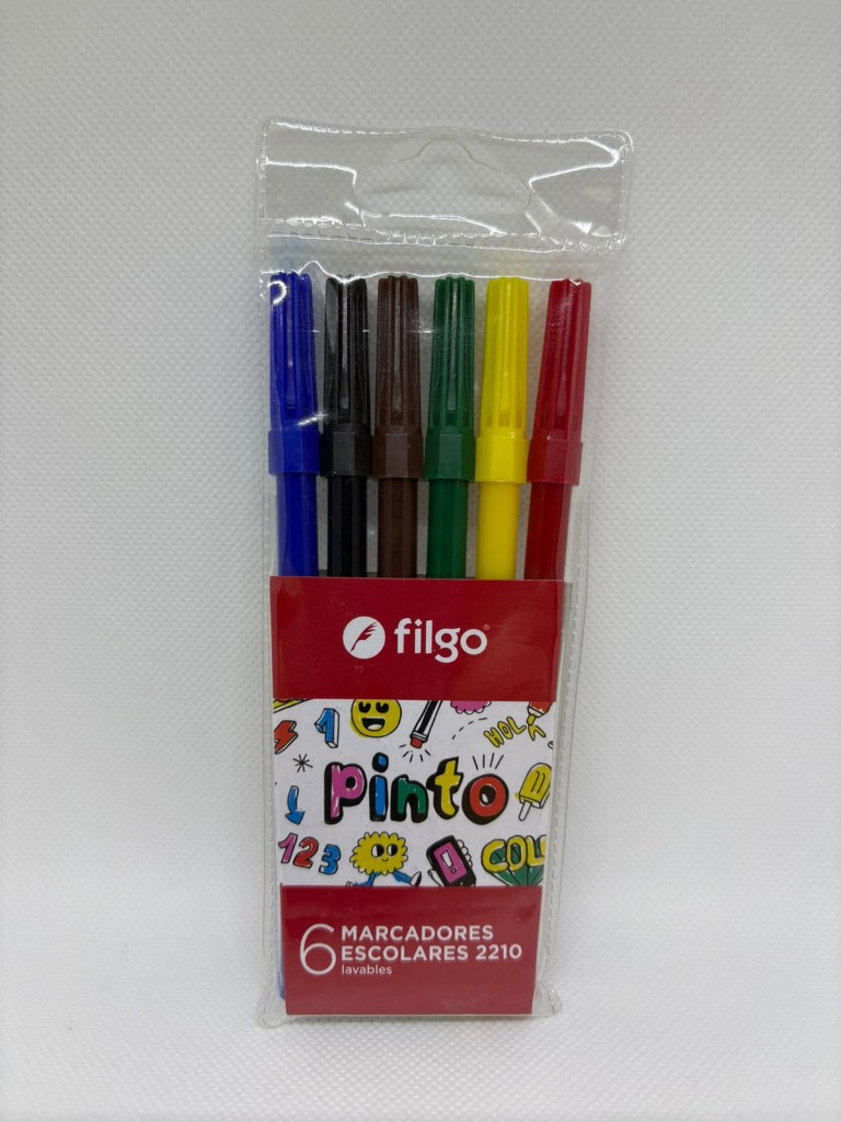 Marcador Escolar Filgo Fina x 6 u.