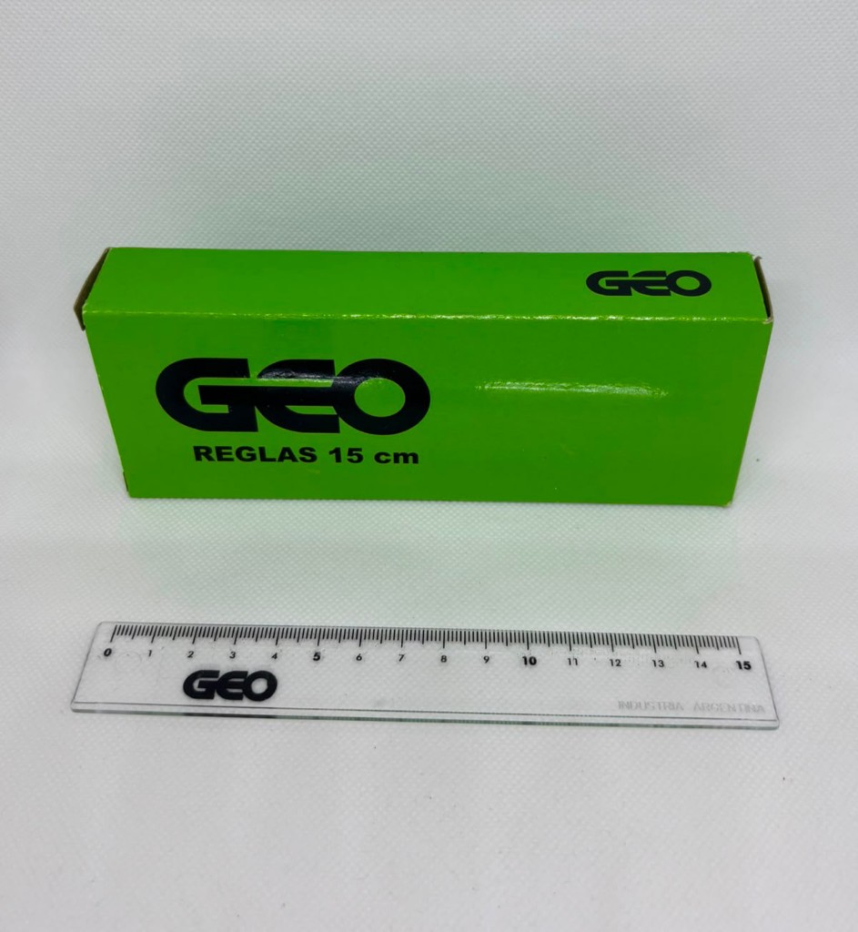 Regla Geo 15 cm Transparente