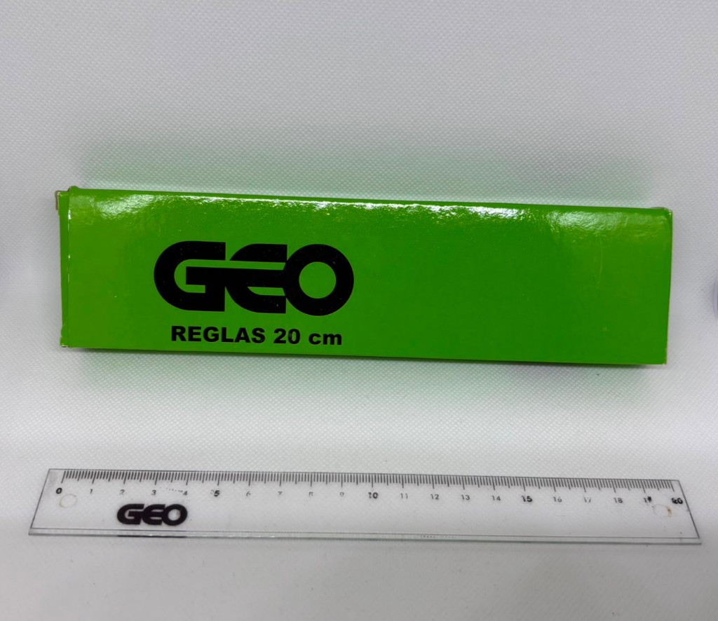 Regla Geo 20 cm Transparente