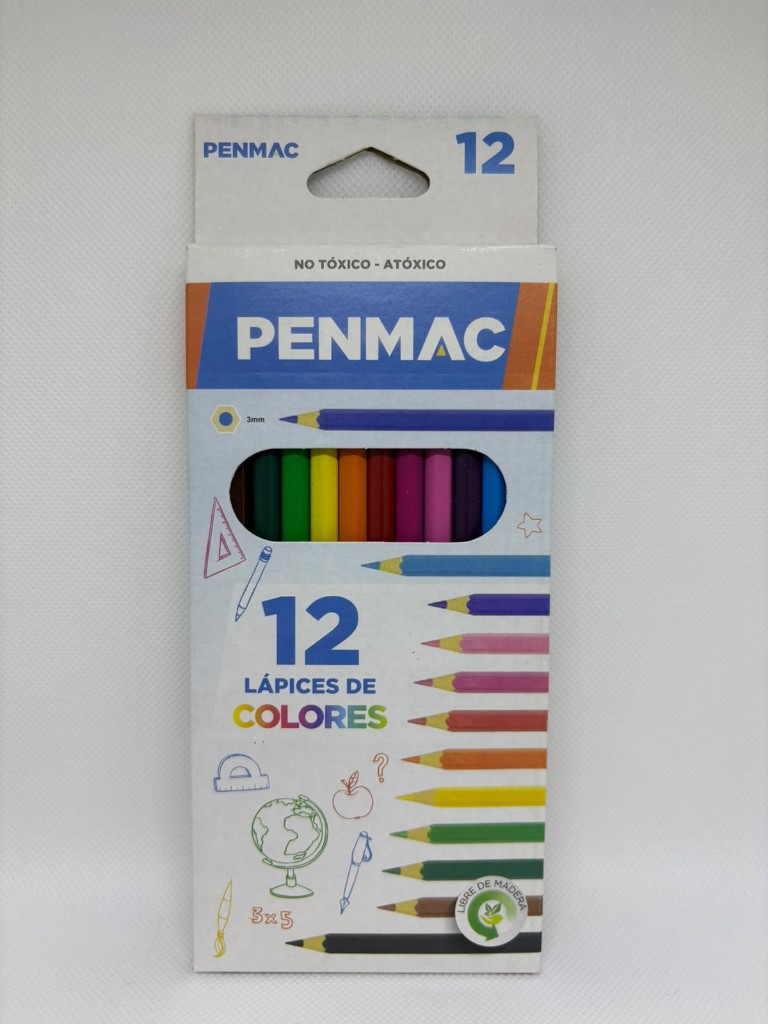 Lápiz Color Penmac Largo x 12