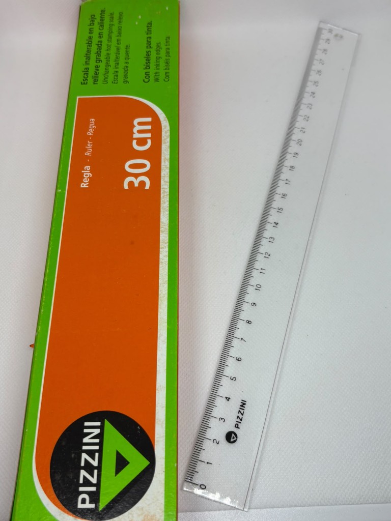 Regla Pizzini 30 cm Transparente
