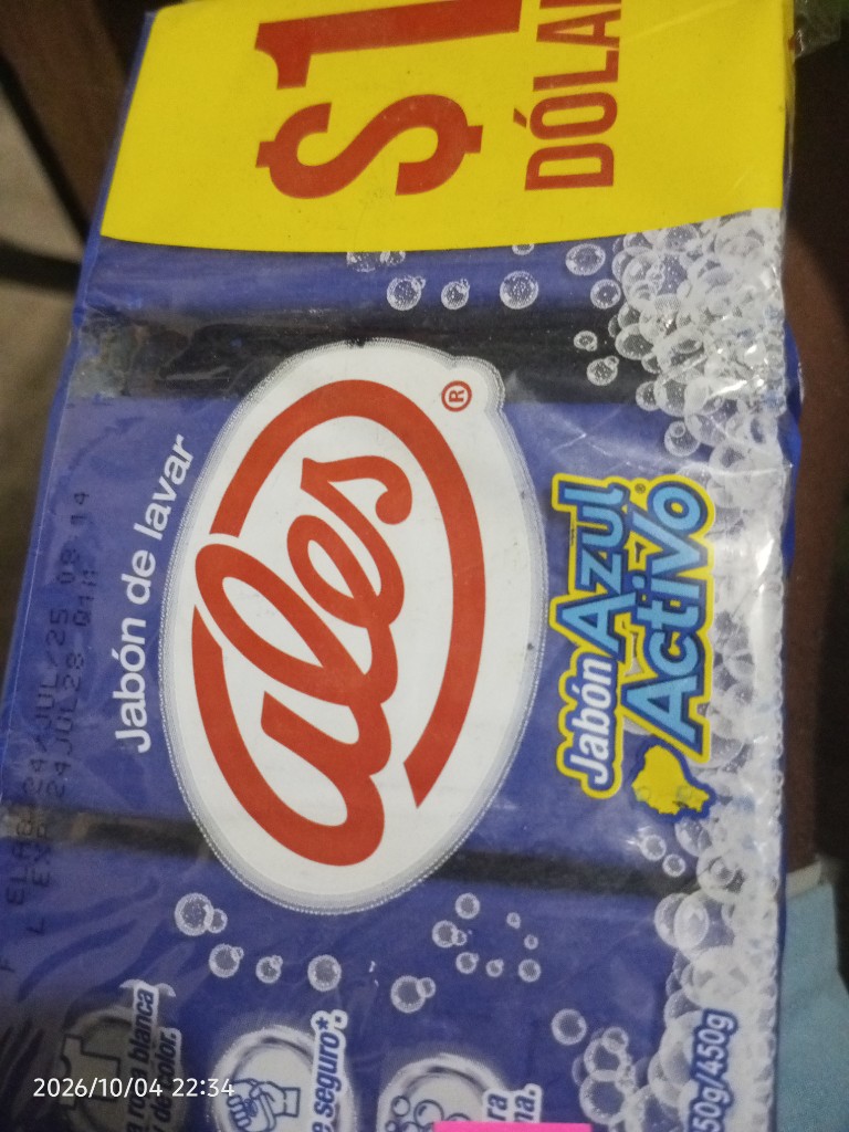 Jabón azul