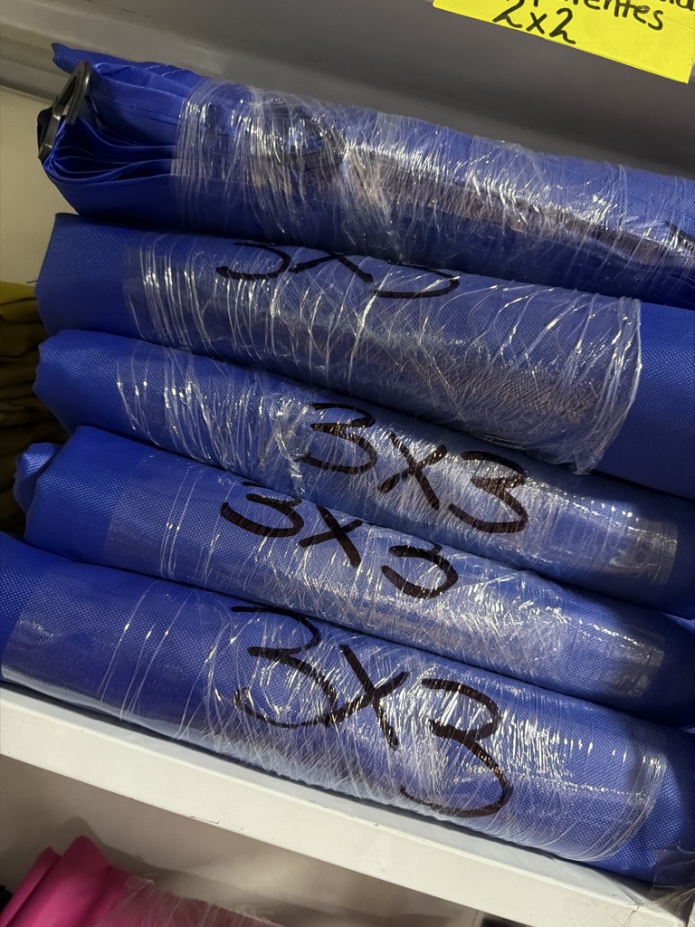 LONA AZUL 3x3 GRUESA