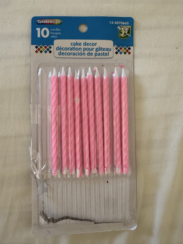 VELAS DE CUMPLEAÑOS