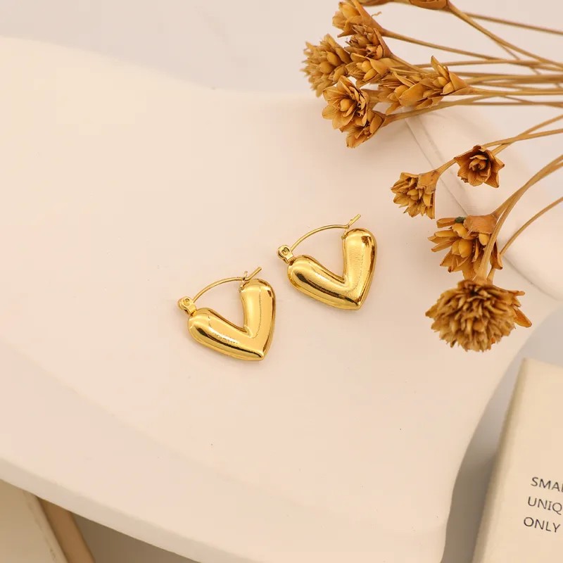 Argollas de corazón pequeñas