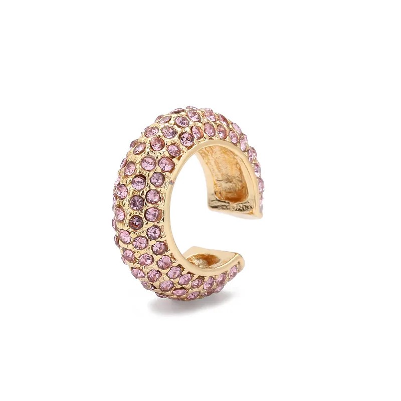Earcuff de pedreria lila