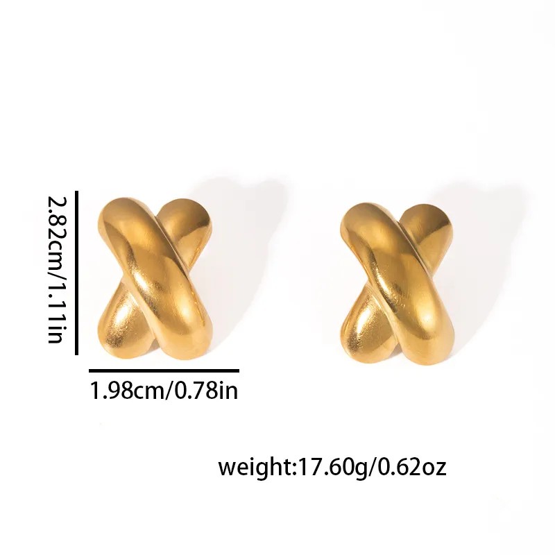 Zarcillo en forma de X pequeños