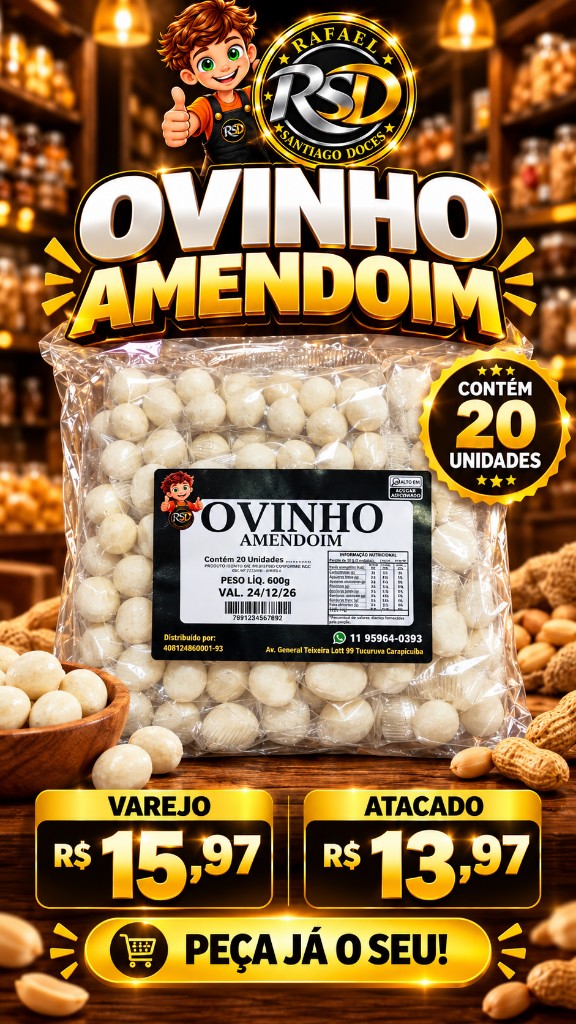 Amendoim Ovinho 20x25g