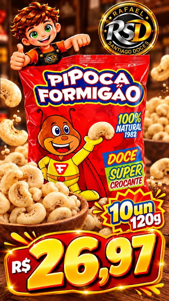 Pipoca Formigão 10x120g