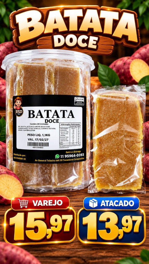 a. Doce de Batata 20un