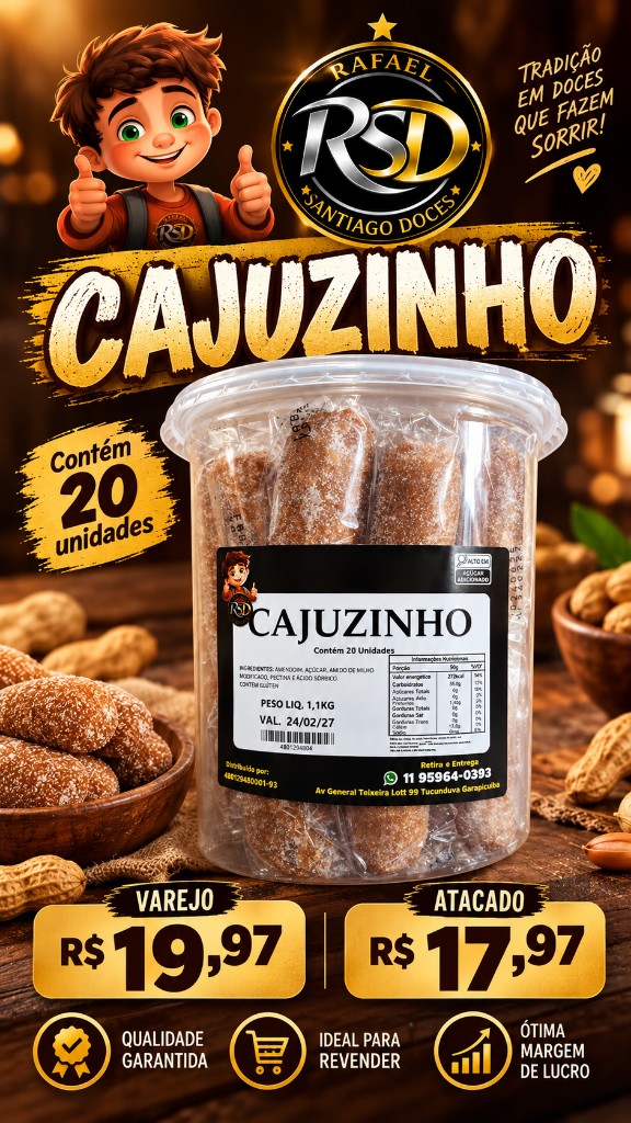 Cajuzinho 20x50g