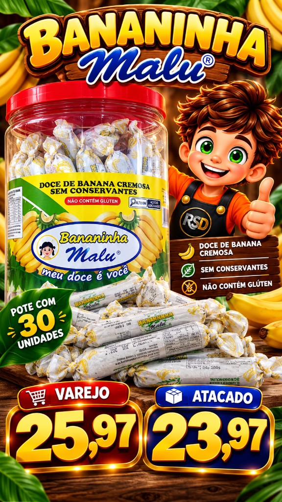Banana malu Caipira 30 un