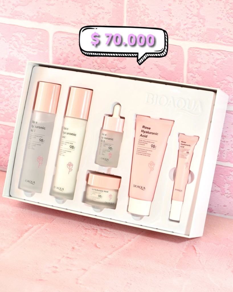 Kit de Lujo Línea de Rosas y Ácido Hialuronico Bioaqua