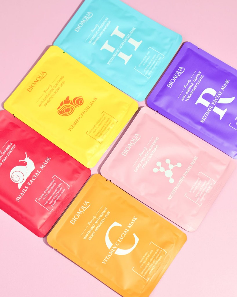 Mascarillas Faciales Bioaqua Hidratantes y Reparadoras