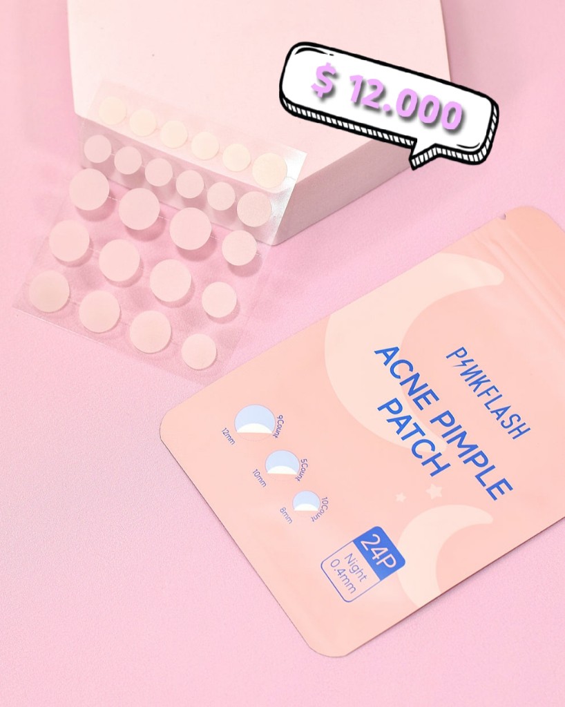 Parches Anti Inflamatorios para el Acné Pink Flash (x24 unidades)