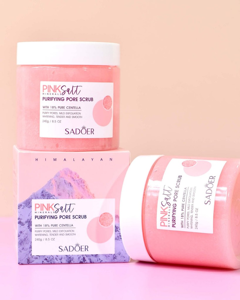 Exfoliante Facial Detox Sal Rosada + Centella 18% Poros & Textura – Sadoer