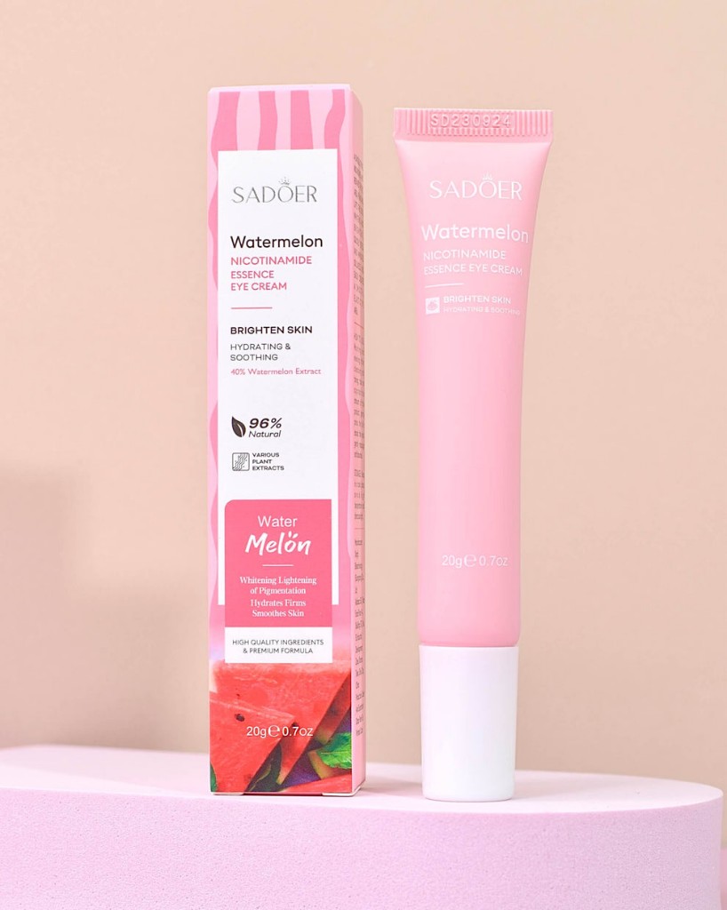 Contorno de Ojos Niacinamida + Sandía 40% Luminosidad & Anti-Ojeras – Sadoer