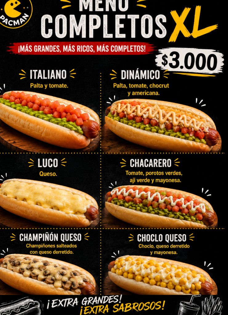 Perro caliente XL completo